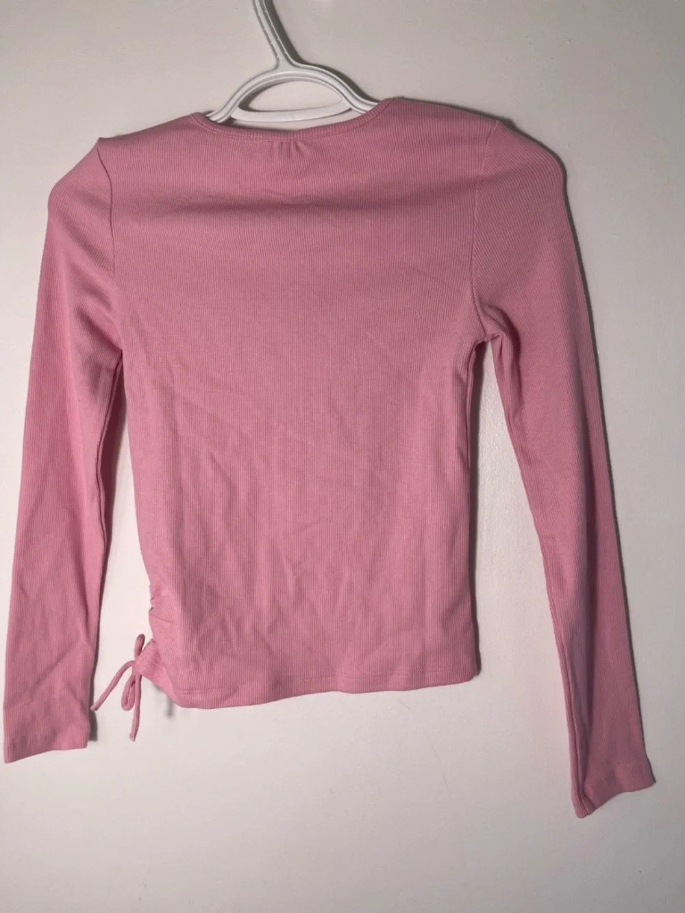 Epic Threads Gir’s Pink Long Sleeve Kids Top with Side Tie Size M(10-12) NWT